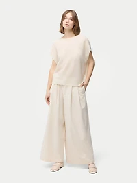Gobi Cashmere Women's Batwing Short-Sleeved Cashmere Top