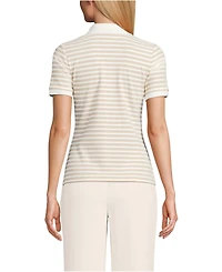 Lands' End Women's Wide Rib Polo Shirt