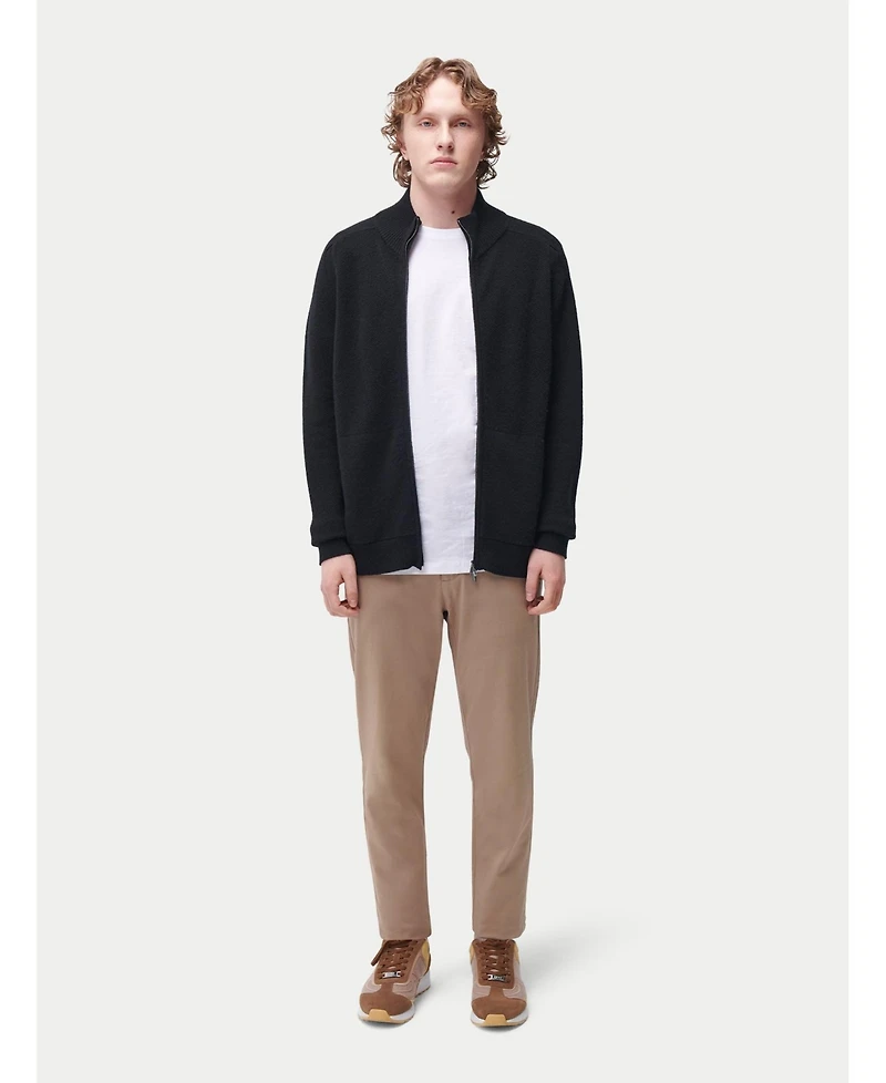 Gobi Cashmere Men's High Neck Full-Zip Cashmere Cardigan