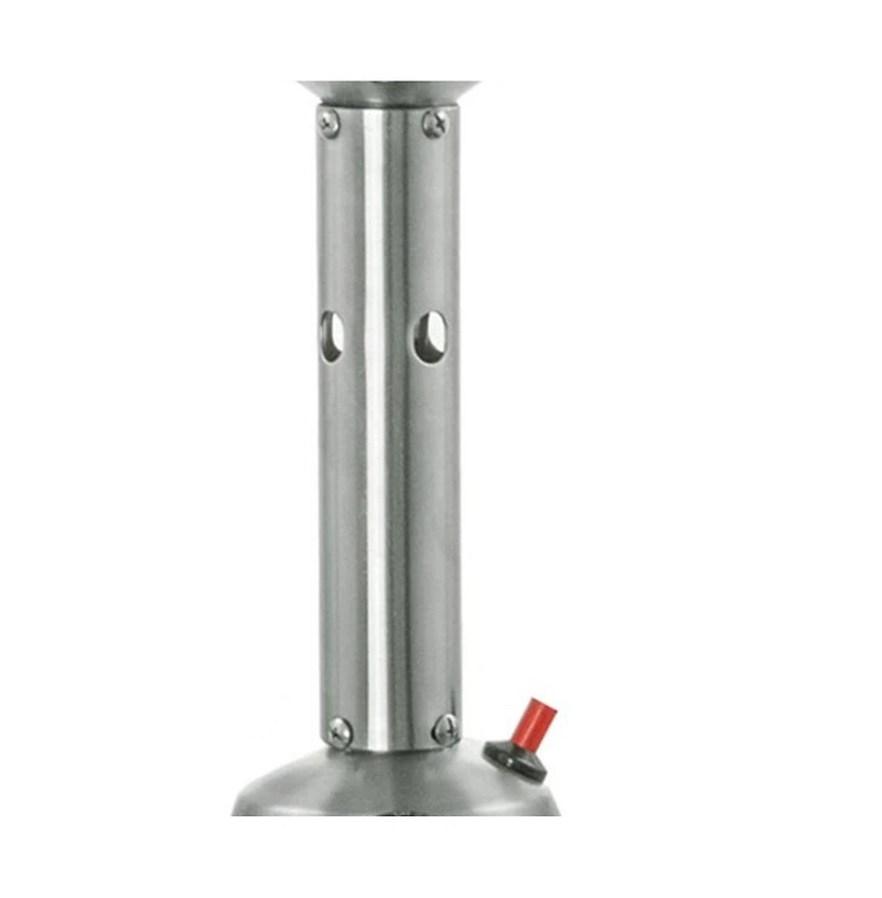 11000 Btu Silver Steel Propane Cylindrical Pole Tabletop Patio Heater