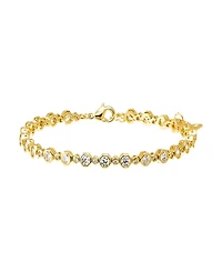 By Adina Eden Cubic Zirconia Bezel Multi Graduated Tennis Bracelet