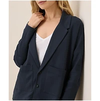 Pact Women's Organic Cotton Airplane Relaxed Blazer