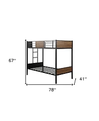 Space-Saving Bunk Bed Frame for Kids Adults and Guest Rooms