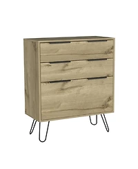 Stylish Three-Drawer Dresser with Smooth Glide Storage for Small Spaces
