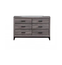 Functional Manufactured Wood Six-Drawer Chest for Closet or Guest Room