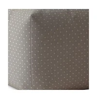 Polka Dot Pattern Cotton Pouf Ottoman – Cozy Accent