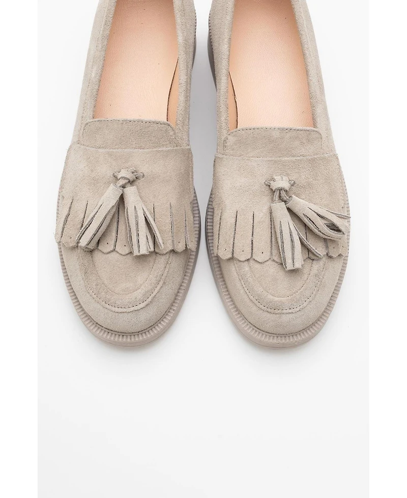 Milly Leather Tassel Loafers