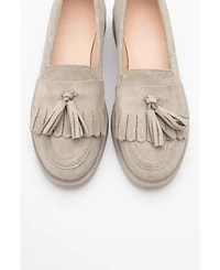 Milly Leather Tassel Loafers