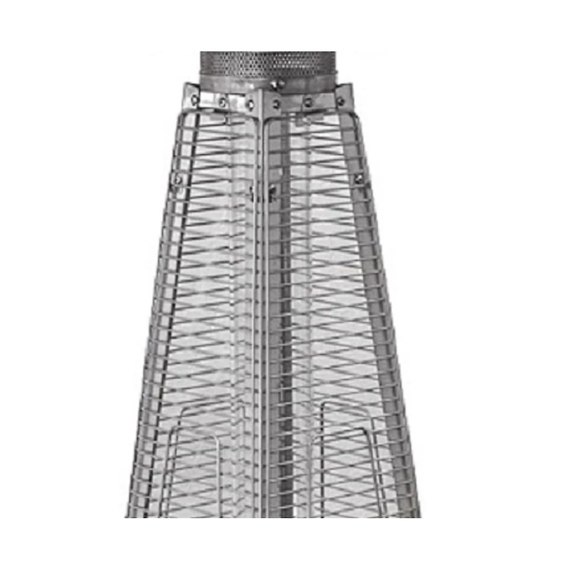 9500 Btu Steel Propane Triangular Pyramid Tabletop Patio Heater