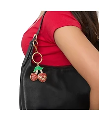 Juicy Couture Cherry Pave Charm Keychain