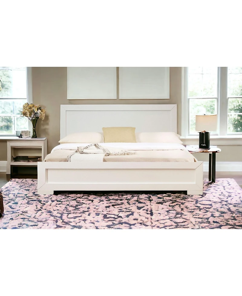 Bed Frame Solid and Manufactured Wood – Durable Construction