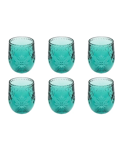 Abode Homewares Panel Jumbo Glasses, Set of 6