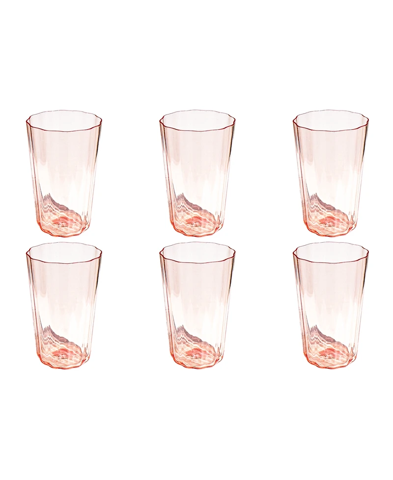 Abode Homewares Vines Etch Double Old Fashioned Glasses, Set of 6