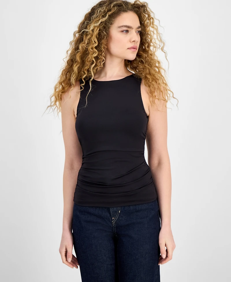Bar Iii Women's Second Skin Ruched Tank Top