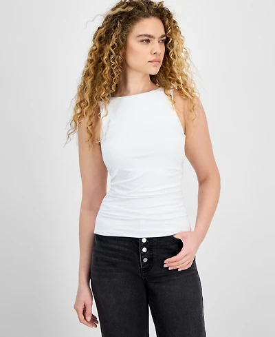 Bar Iii Women's Second Skin Ruched Tank Top