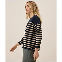 Pact Women's Organic Cotton Classic Fine Knit Wide Neck Sweater
