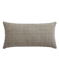 Levtex Mills Waffle Invisible Zipper Decorative Pillow, 12" x 24"