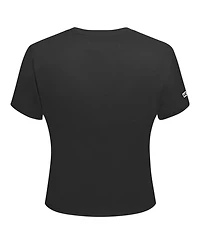Freeze Max Women's Black Monopoly Babydoll Cropped T-Shirt