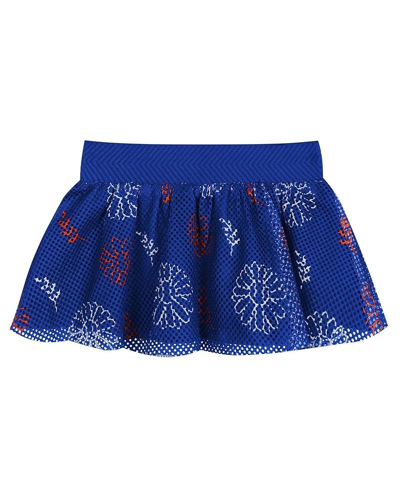 Outerstuff Baby Boys and Girls 3-Piece White New York Mets Sweet Catcher Headband Skirt Set