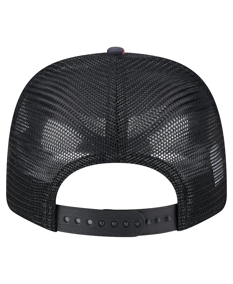 New Era Men's Navy/Black Chicago Bears Adventure Drinks Pattern 9SEVENTY Stretch-Snap Hat
