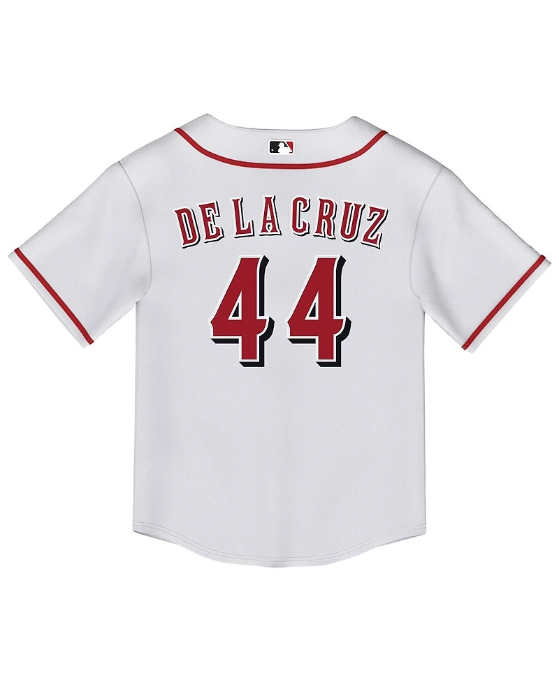 Nike Toddler White Elly De La Cruz Cincinnati Reds Replica 2.0 Player Jersey