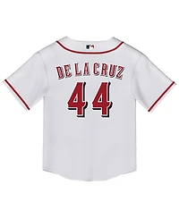 Nike Toddler White Elly De La Cruz Cincinnati Reds Replica 2.0 Player Jersey