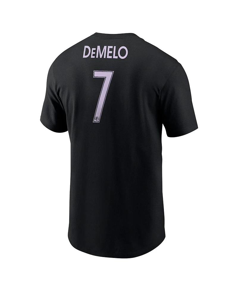 Nike Men's Savannah DeMelo Black Racing Louisville Fc Core Crew Neck T-Shirt