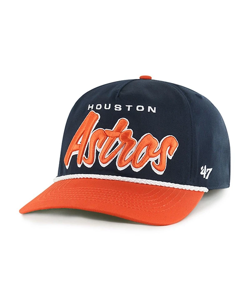 '47 Brand Men's Navy Houston Astros Drop shadow Rope Hitch Adjustable Hat