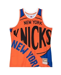 Mitchell & Ness Men's Blue New York Knicks Big Face 5.0 Fashion Tank Top