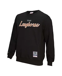 Mitchell & Ness Men's Black Texas Longhorns Elite Script Pullover Sweatshirt