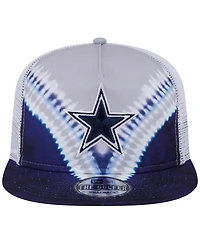 New Era Men's Gray/Navy Dallas Cowboys Throwback Dye Golfer Snapback Hat
