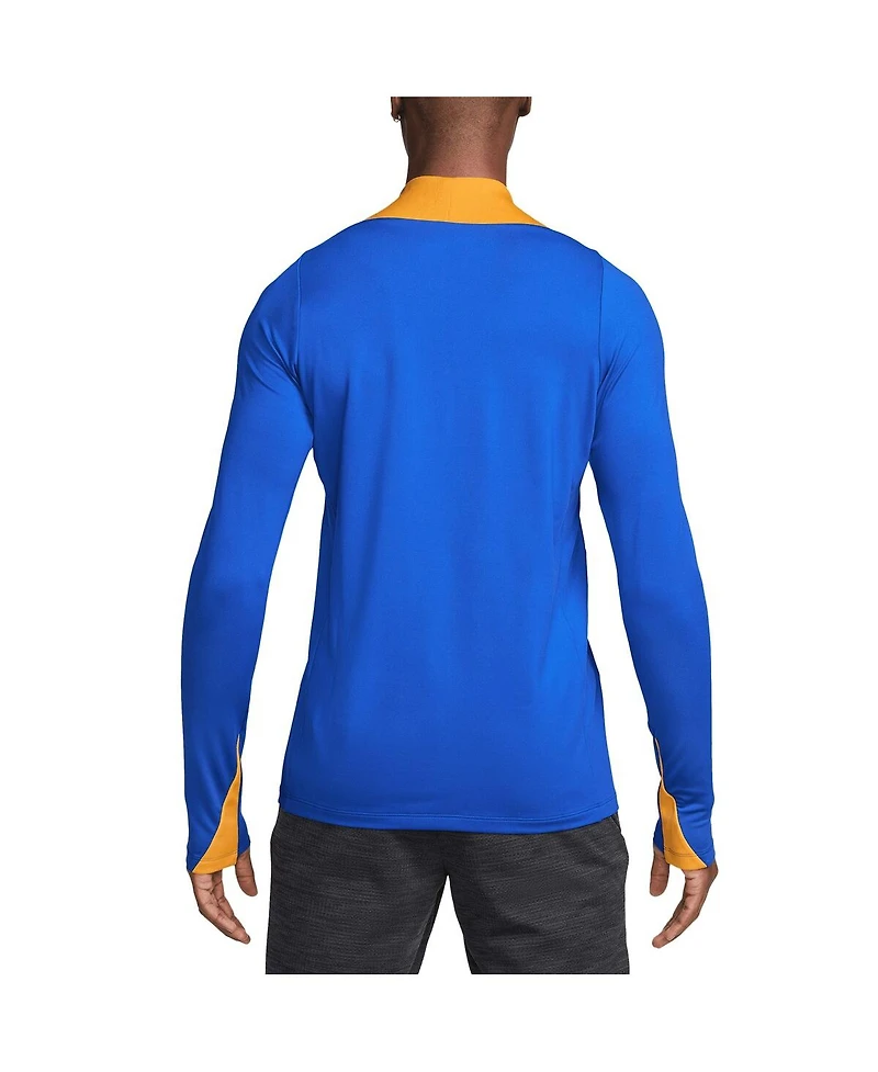 Nike Men's Blue Inter Milan 2024/25 Third Strike Drill Performance Quarter-Zip Pullover Top