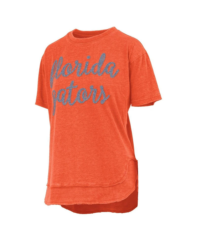 Pressbox Women's Orange Florida Gators Poncho T-Shirt
