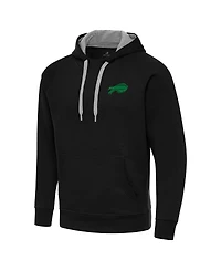 Antigua Men's Black Buffalo Bills St. Patrick's Day Victory Pullover Hoodie