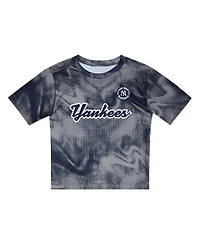 Outerstuff Toddler 2-Piece Gray/Navy New York Yankees Pinch Hitter Infielder T-Shirt and Shorts Set