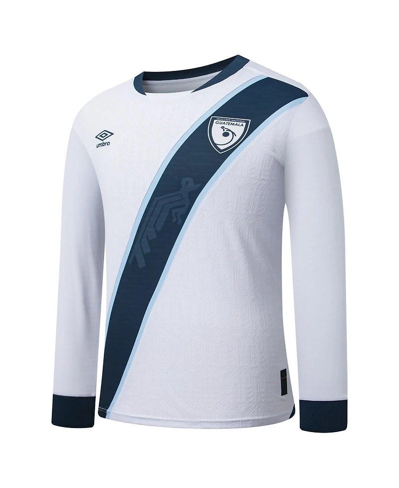 Umbro Men's White Guatemala National Team 2025 Home Replica Long Sleeve Jersey
