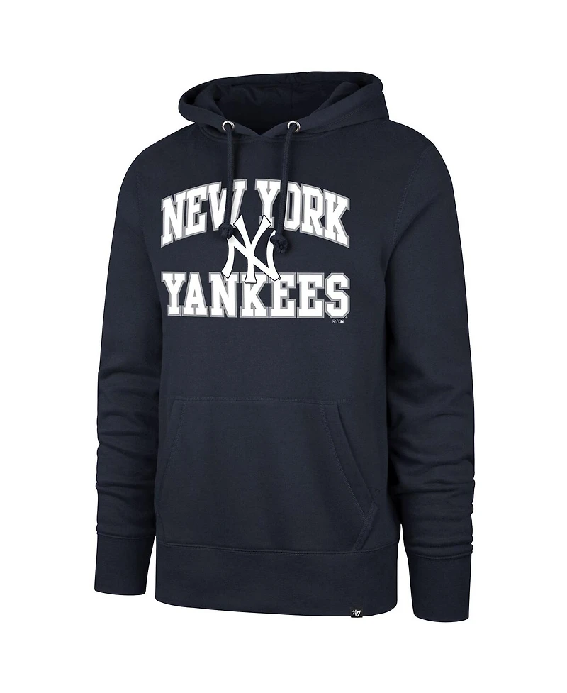 '47 Brand Men's Navy New York Yankees Velocity Headline Pullover Hoodie