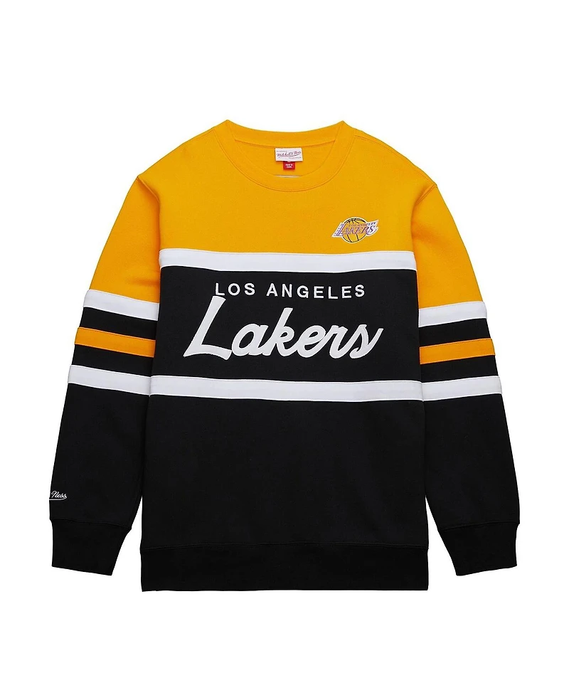 Mitchell & Ness Women's Gold Los Angeles Lakers Hardwood Classics Pullover Sweatshirt