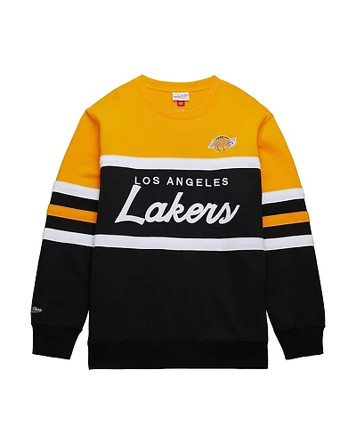 Mitchell & Ness Women's Gold Los Angeles Lakers Hardwood Classics Pullover Sweatshirt