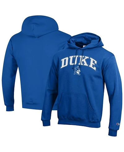 Champion Men's Royal Duke Blue Devils Arch Over Logo Pullover Hoodie