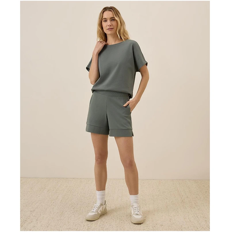 Pact Women's Organic Cotton Airplane Pull On Short