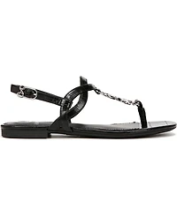 Sam and Libby Women's Pearl T Strap Thong Flat Sandals