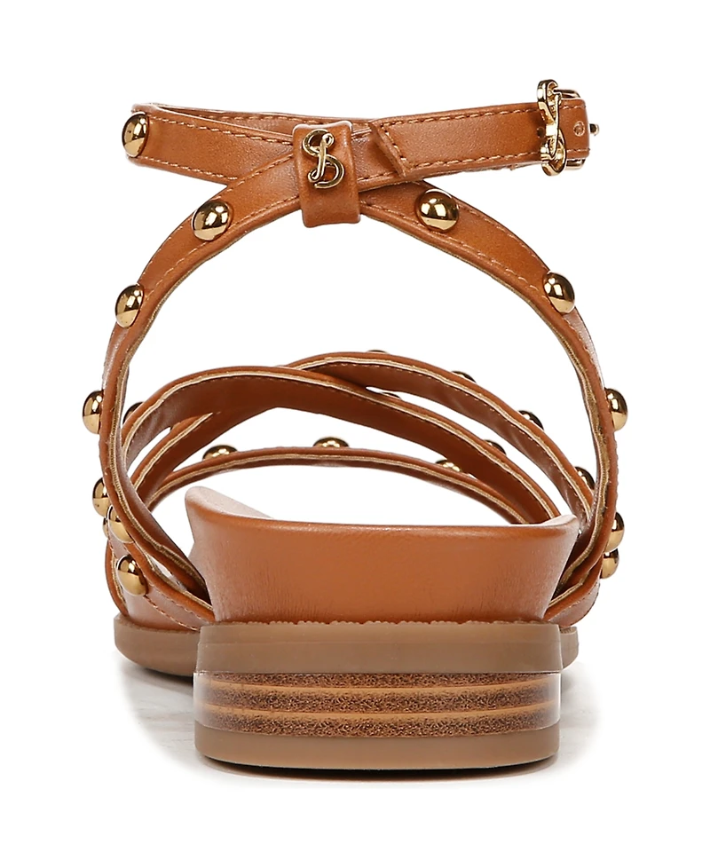 Sam and Libby Women's Brandi Studded Gladiator Flat Sandals
