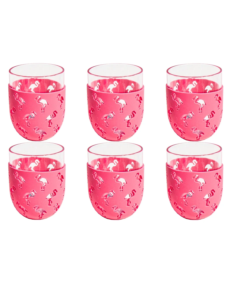 Abode Homewares Party Sleeve Stemless Glasses, Set of 6