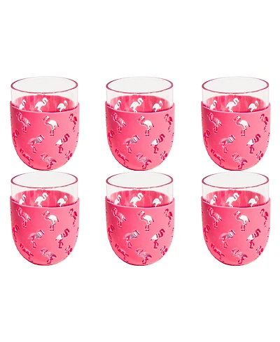 Abode Homewares Party Sleeve Stemless Glasses, Set of 6