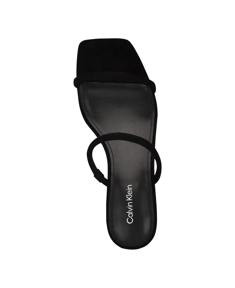 Calvin Klein Women's Limia Strappy Kitten Heel Sandals