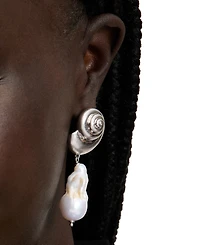 Kate Spade New York Shell & Freshwater Pearl Drop Earrings