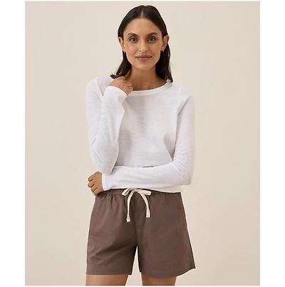 Pact Women's Organic Cotton Featherweight Slub Long Sleeve Tee