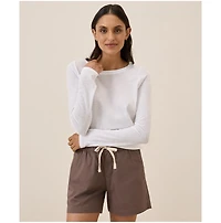 Pact Women's Organic Cotton Featherweight Slub Long Sleeve Tee