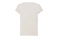 Olsen Women's T-Shirt with Linen Patchwork